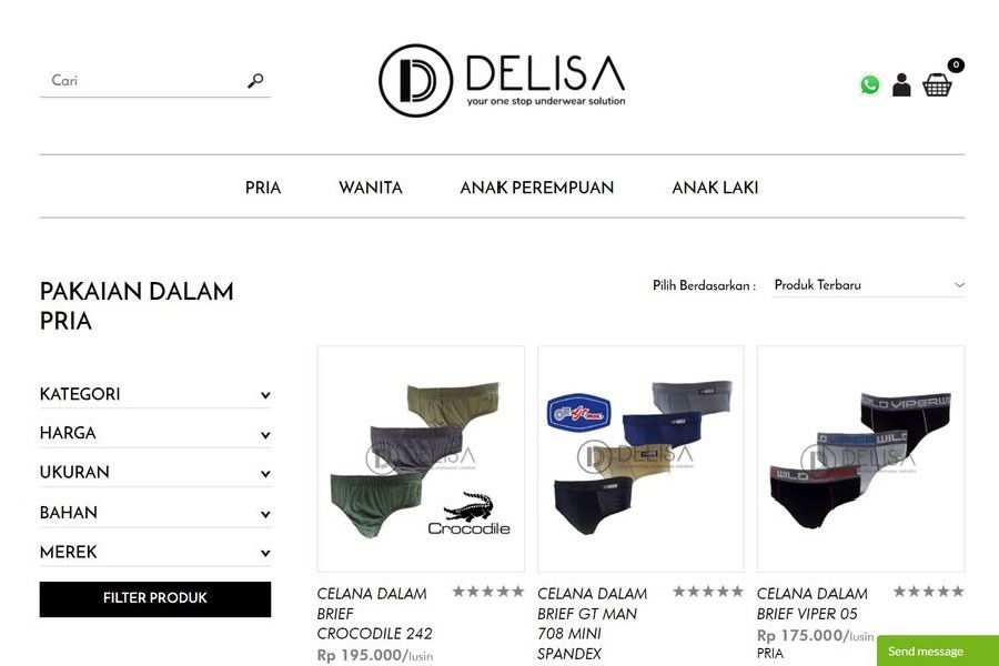 Delisa Group - Kategori Produk (Pria)