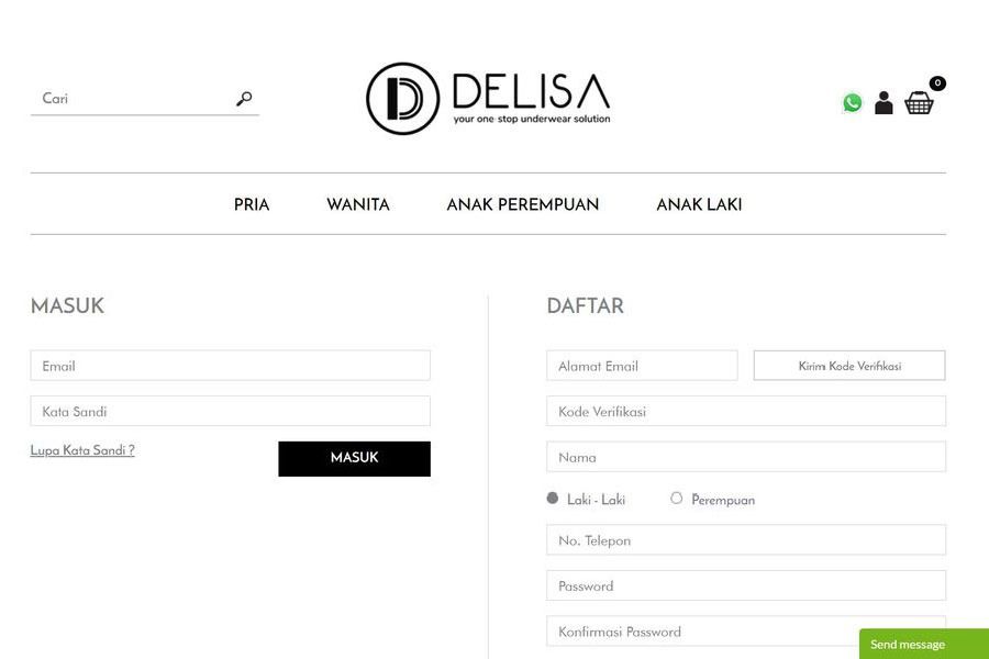 Delisa Group - Login & Pendaftaran